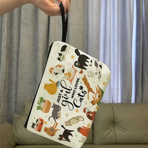 Handbags - Cat Lover Wristlet “Just a Girl Who Loves Cats” - NEW